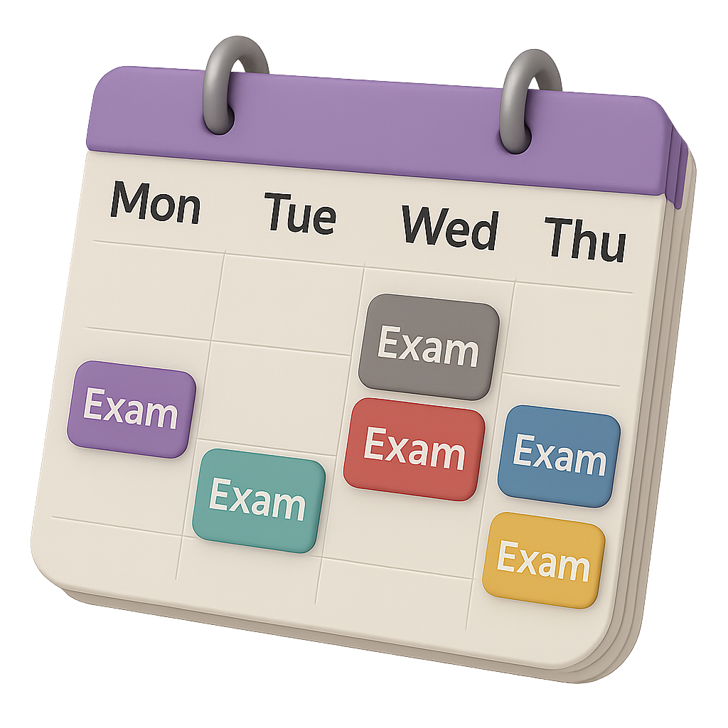 Exam Schedule Illustration